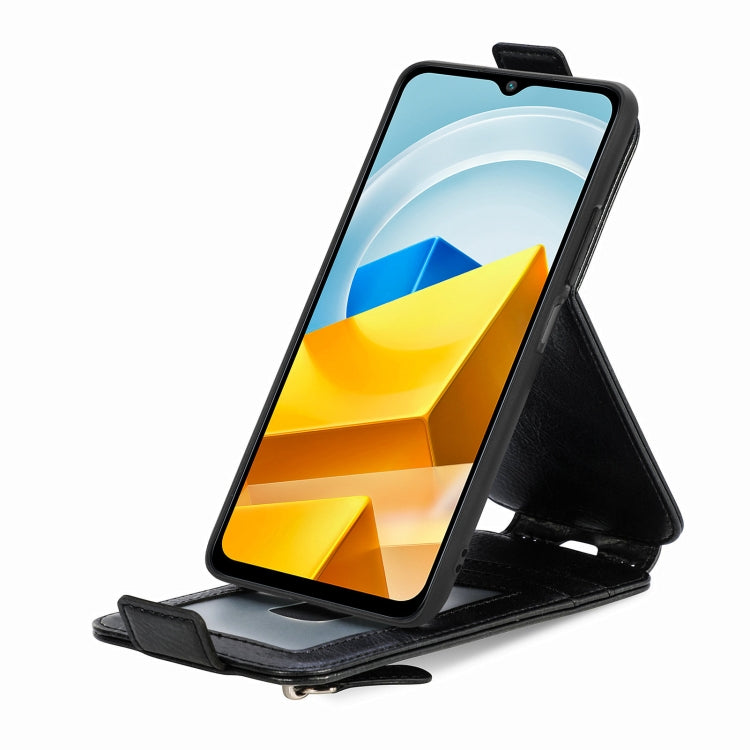 For Xiaomi Poco M5 Zipper Wallet Vertical Flip Leather Phone Case