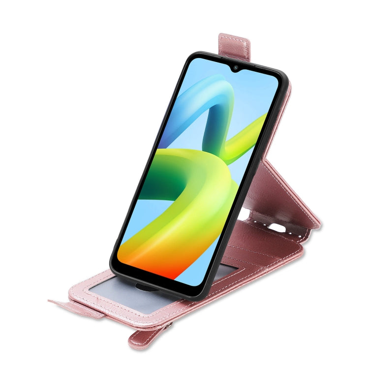 For Xiaomi Redmi A1+ Zipper Wallet Vertical Flip Leather Phone Case