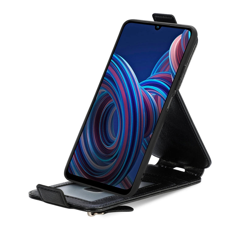 For ZTE Blade A72 4G Zipper Wallet Vertical Flip Leather Phone Case