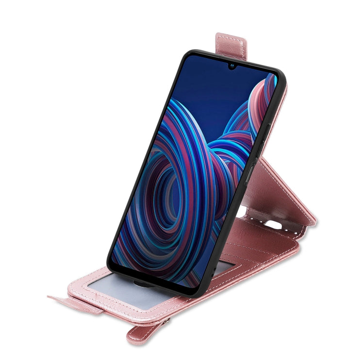 For ZTE Blade A72 4G Zipper Wallet Vertical Flip Leather Phone Case