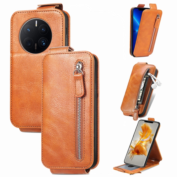 For Huawei Mate 50 Pro Zipper Wallet Vertical Flip Leather Phone Case