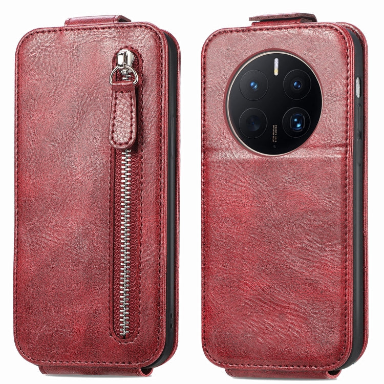For Huawei Mate 50 Pro Zipper Wallet Vertical Flip Leather Phone Case