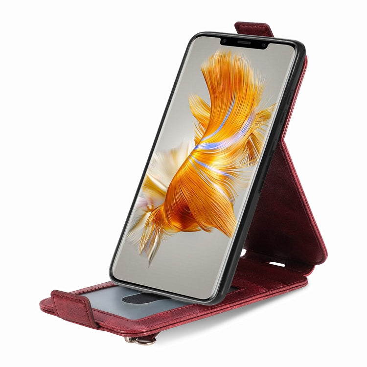 For Huawei Mate 50 Pro Zipper Wallet Vertical Flip Leather Phone Case