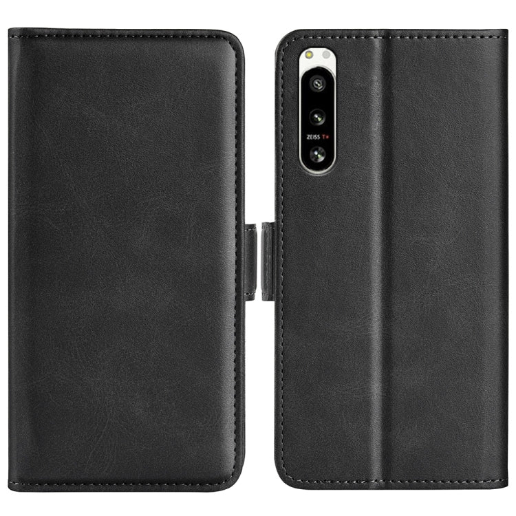For Sony Xperia 5 IV Dual-side Magnetic Buckle Horizontal Flip Leather Phone Case