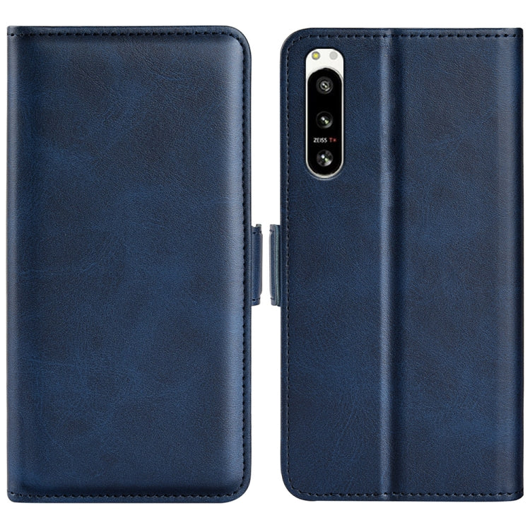 For Sony Xperia 5 IV Dual-side Magnetic Buckle Horizontal Flip Leather Phone Case