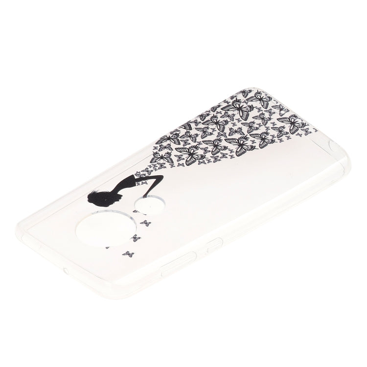 Stylish and Beautiful Pattern TPU Drop Protection Cover for MOTO G7