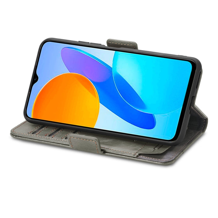 For Honor X8 5G CaseNeo Splicing Dual Magnetic Buckle Leather Phone Case