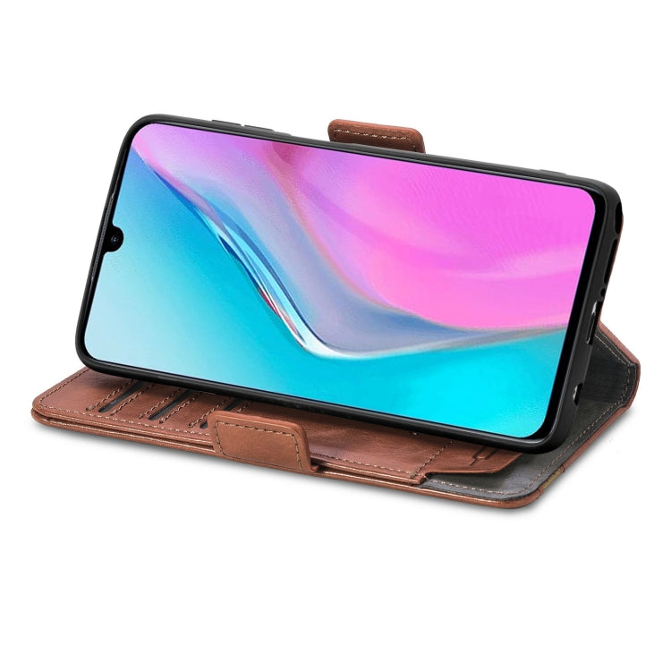 For Infinix Note 11 CaseNeo Splicing Dual Magnetic Buckle Leather Phone Case