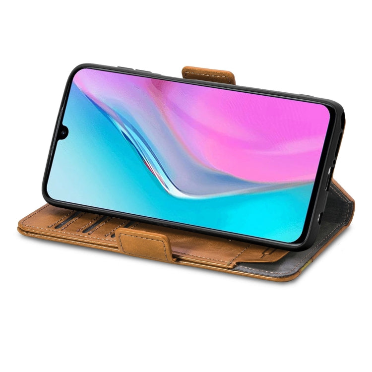 For Infinix Note 11 CaseNeo Splicing Dual Magnetic Buckle Leather Phone Case