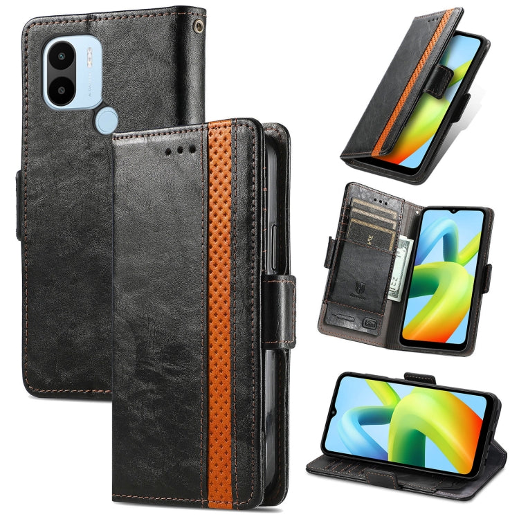 For Xiaomi Redmi A1+ CaseNeo Splicing Dual Magnetic Buckle Leather Phone Case