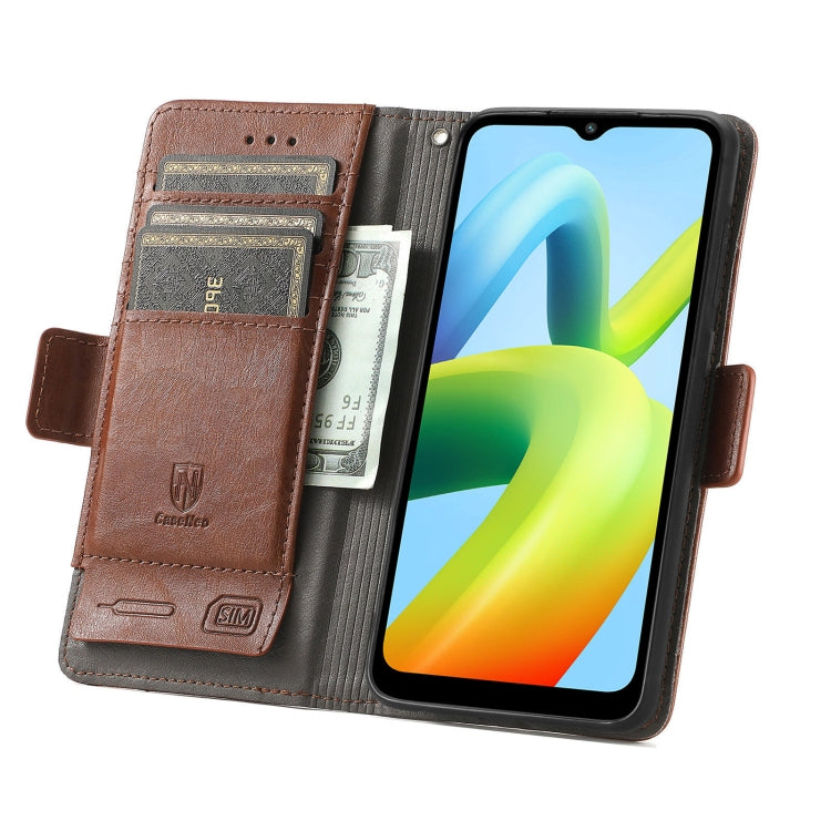 For Xiaomi Redmi A1+ CaseNeo Splicing Dual Magnetic Buckle Leather Phone Case