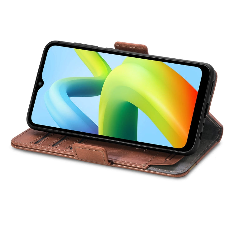 For Xiaomi Redmi A1+ CaseNeo Splicing Dual Magnetic Buckle Leather Phone Case