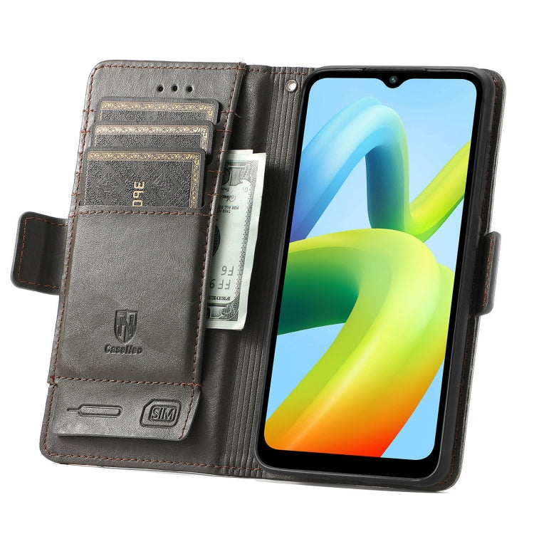 For Xiaomi Redmi A1+ CaseNeo Splicing Dual Magnetic Buckle Leather Phone Case