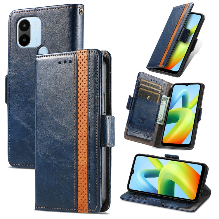 For Xiaomi Redmi A1+ CaseNeo Splicing Dual Magnetic Buckle Leather Phone Case