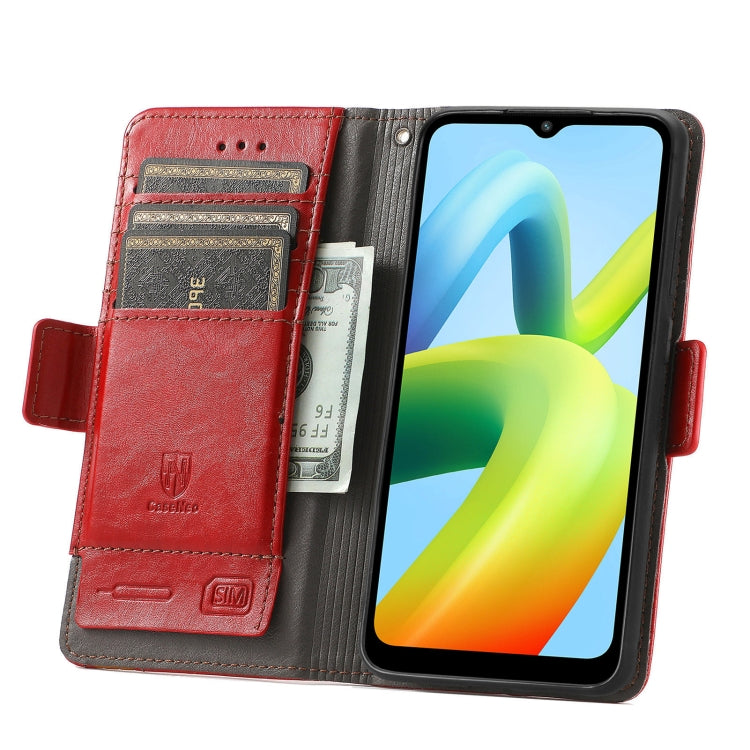 For Xiaomi Redmi A1+ CaseNeo Splicing Dual Magnetic Buckle Leather Phone Case
