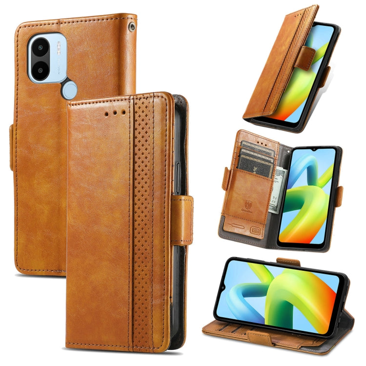 For Xiaomi Redmi A1+ CaseNeo Splicing Dual Magnetic Buckle Leather Phone Case