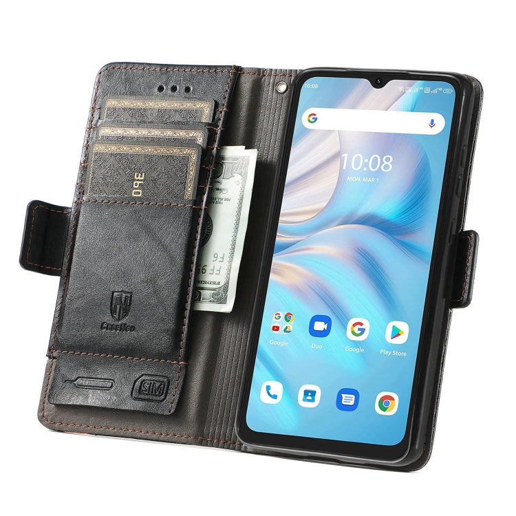For UMIDIGI A13S CaseNeo Splicing Dual Magnetic Buckle Leather Phone Case