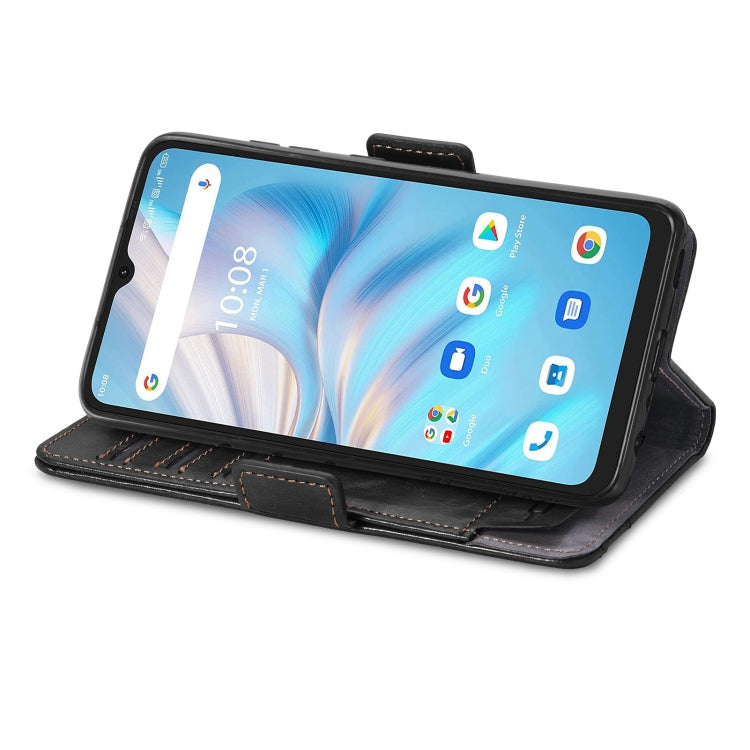 For UMIDIGI A13S CaseNeo Splicing Dual Magnetic Buckle Leather Phone Case