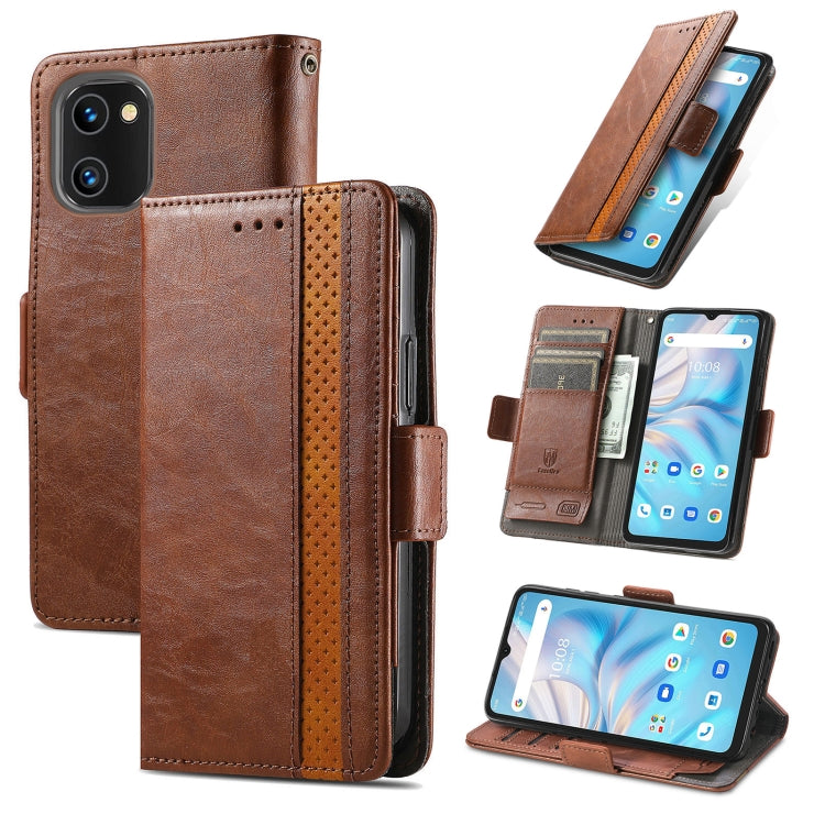 For UMIDIGI A13S CaseNeo Splicing Dual Magnetic Buckle Leather Phone Case