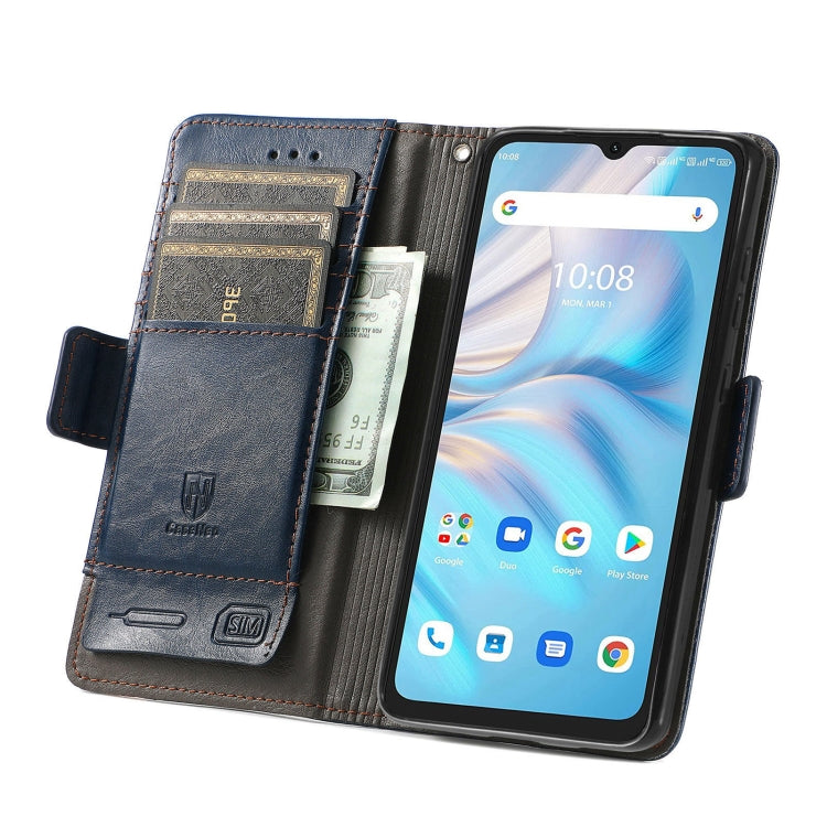 For UMIDIGI A13S CaseNeo Splicing Dual Magnetic Buckle Leather Phone Case