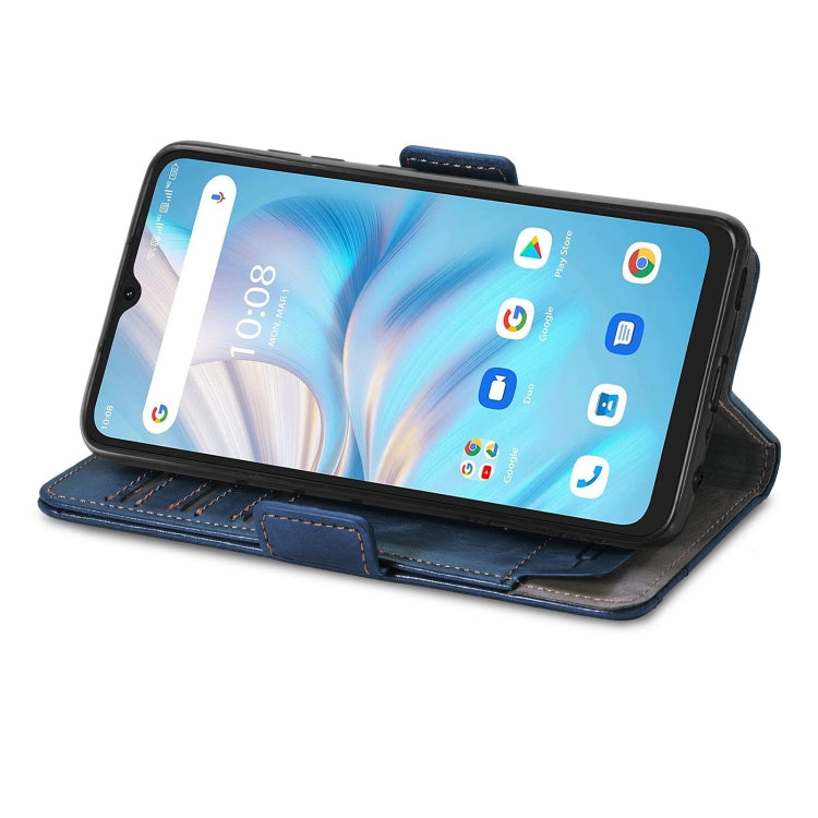 For UMIDIGI A13S CaseNeo Splicing Dual Magnetic Buckle Leather Phone Case