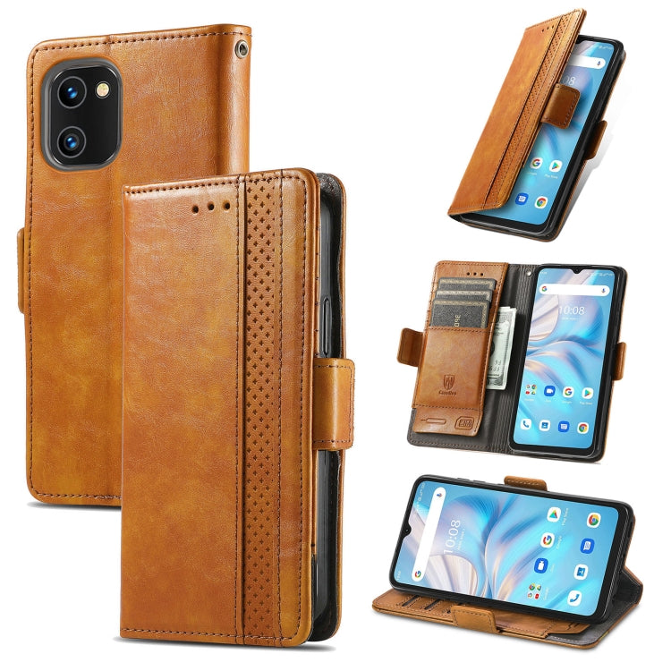 For UMIDIGI A13S CaseNeo Splicing Dual Magnetic Buckle Leather Phone Case