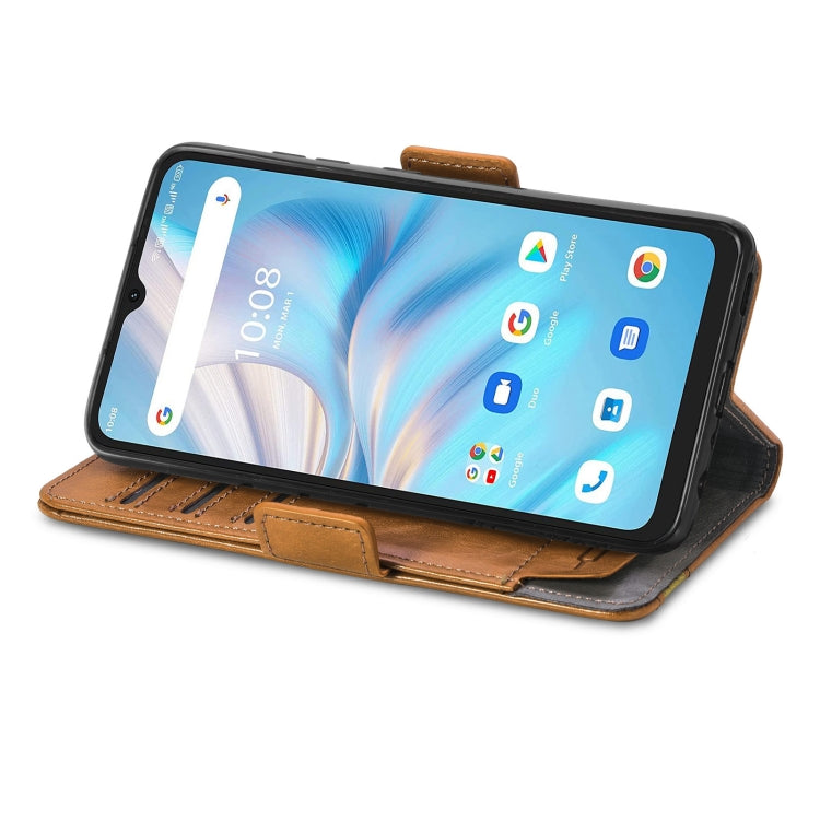 For UMIDIGI A13S CaseNeo Splicing Dual Magnetic Buckle Leather Phone Case