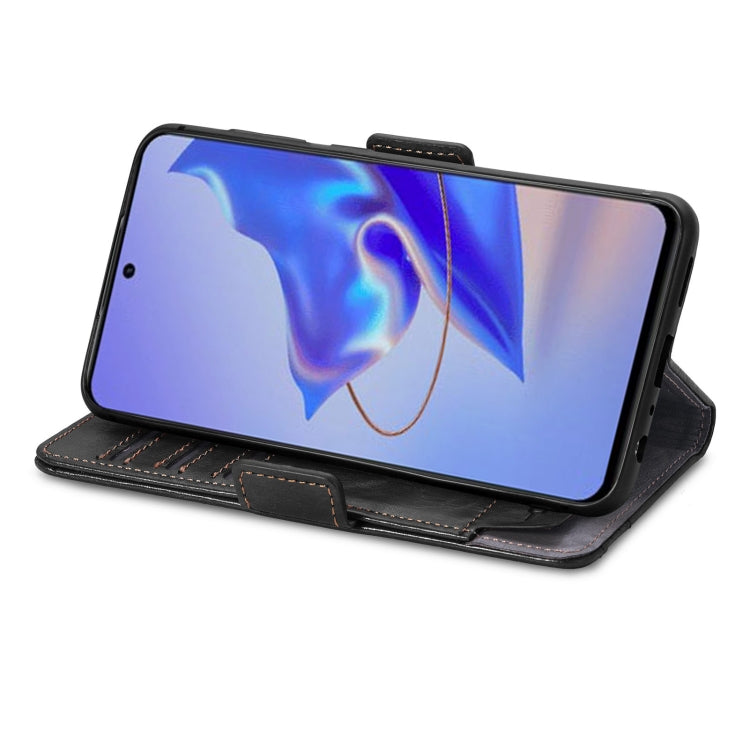 For ZTE Blade V40 Pro CaseNeo Splicing Dual Magnetic Buckle Leather Phone Case