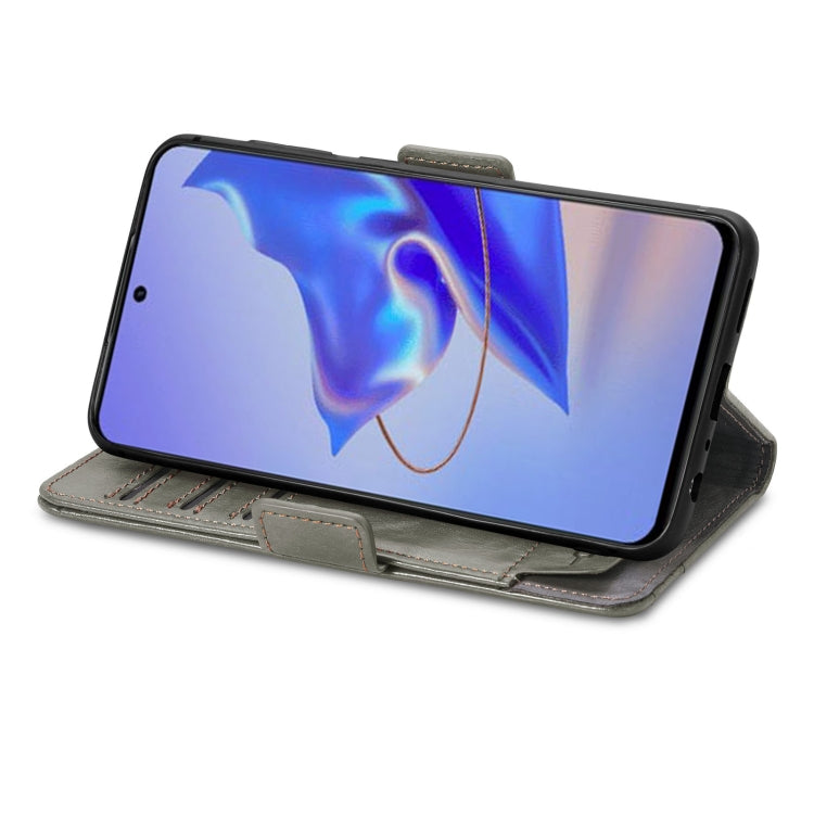 For ZTE Blade V40 Pro CaseNeo Splicing Dual Magnetic Buckle Leather Phone Case