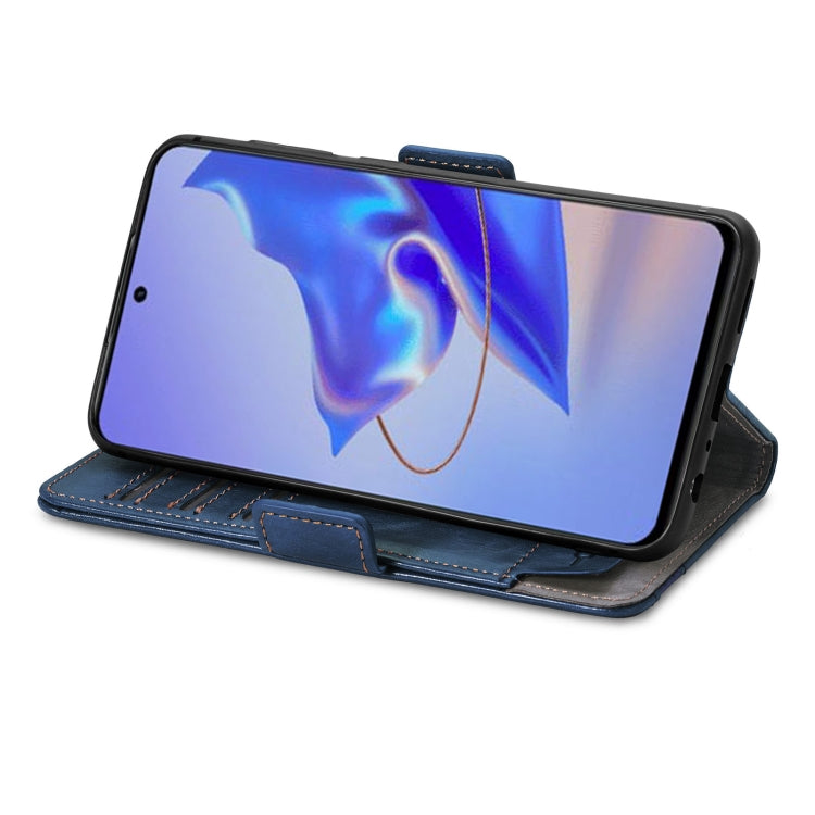 For ZTE Blade V40 Pro CaseNeo Splicing Dual Magnetic Buckle Leather Phone Case