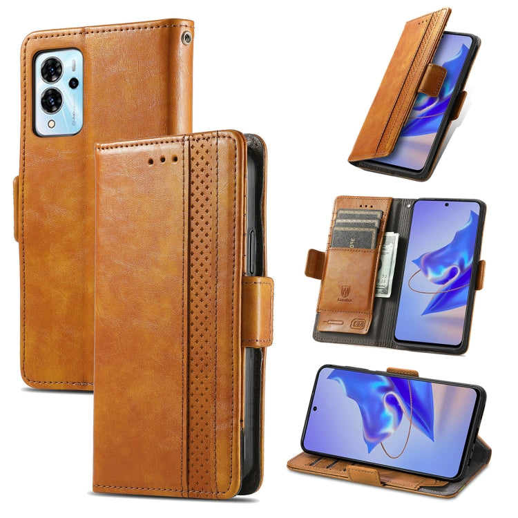 For ZTE Blade V40 Pro CaseNeo Splicing Dual Magnetic Buckle Leather Phone Case