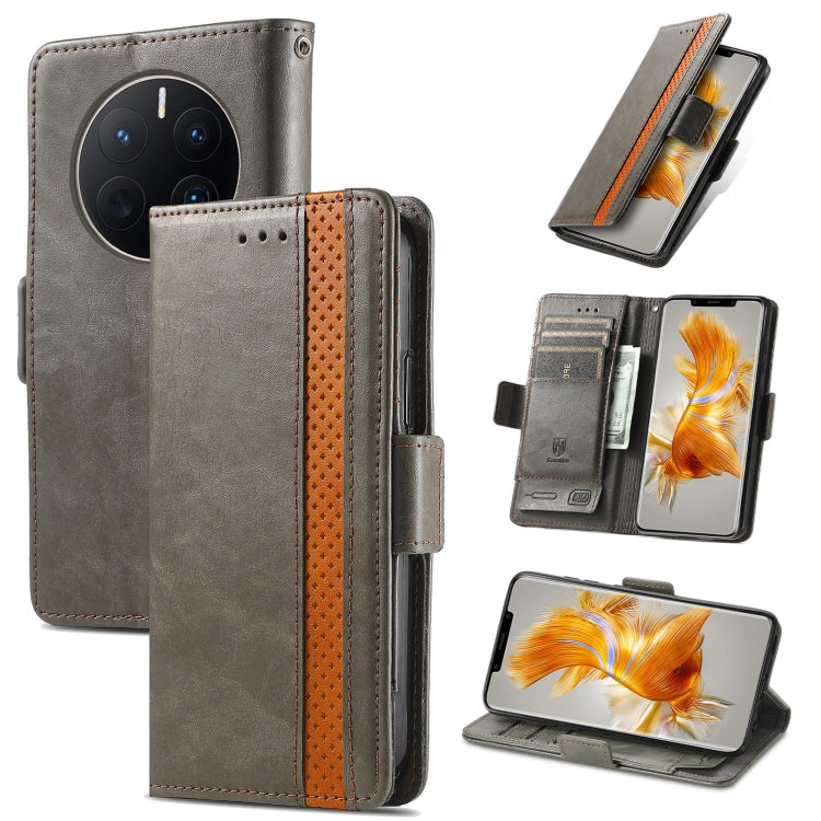For Huawei Mate 50 Pro CaseNeo Splicing Dual Magnetic Buckle Leather Phone Case