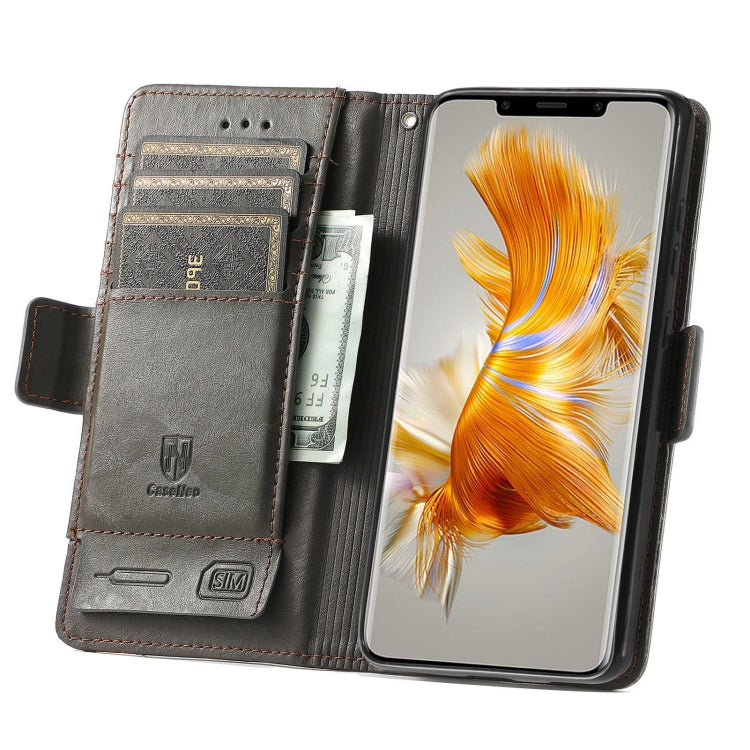 For Huawei Mate 50 Pro CaseNeo Splicing Dual Magnetic Buckle Leather Phone Case