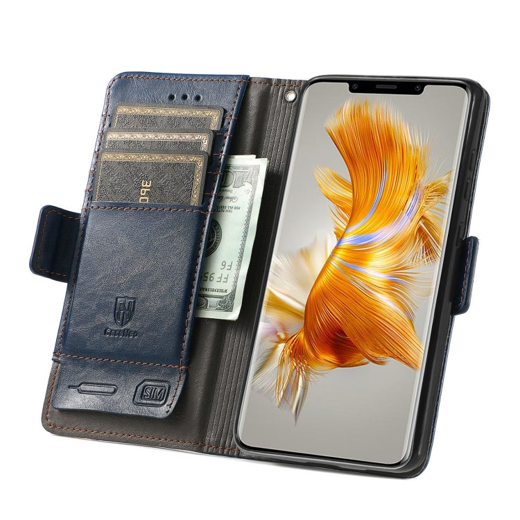 For Huawei Mate 50 Pro CaseNeo Splicing Dual Magnetic Buckle Leather Phone Case