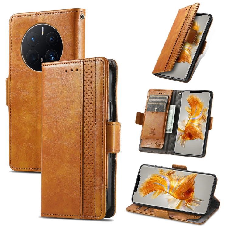 For Huawei Mate 50 Pro CaseNeo Splicing Dual Magnetic Buckle Leather Phone Case