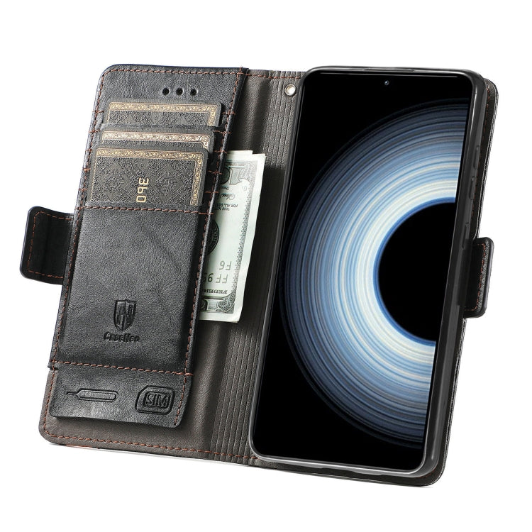 For Xiaomi Redmi K50 Ultra CaseNeo Splicing Dual Magnetic Buckle Leather Phone Case