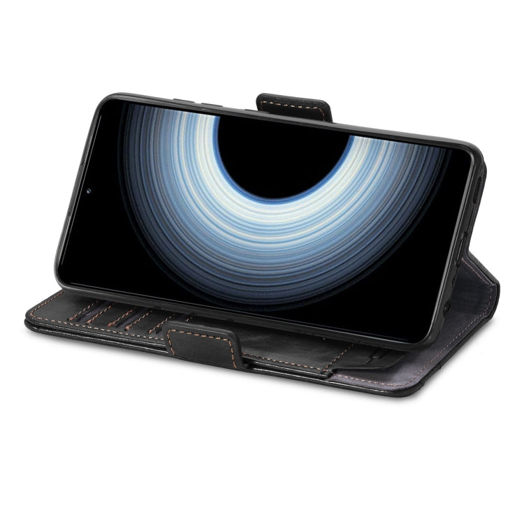 For Xiaomi Redmi K50 Ultra CaseNeo Splicing Dual Magnetic Buckle Leather Phone Case