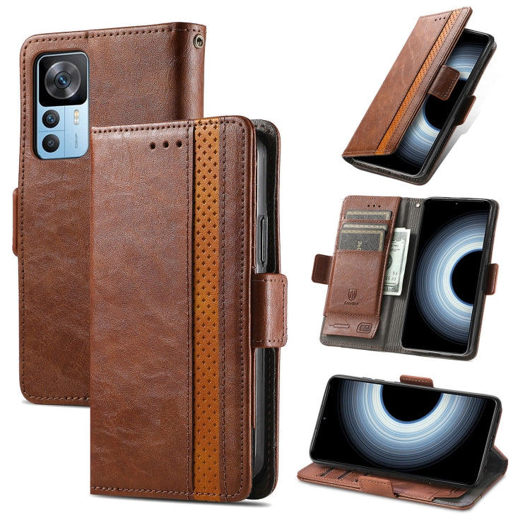 For Xiaomi Redmi K50 Ultra CaseNeo Splicing Dual Magnetic Buckle Leather Phone Case