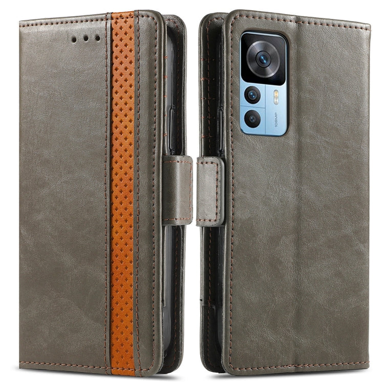 For Xiaomi Redmi K50 Ultra CaseNeo Splicing Dual Magnetic Buckle Leather Phone Case