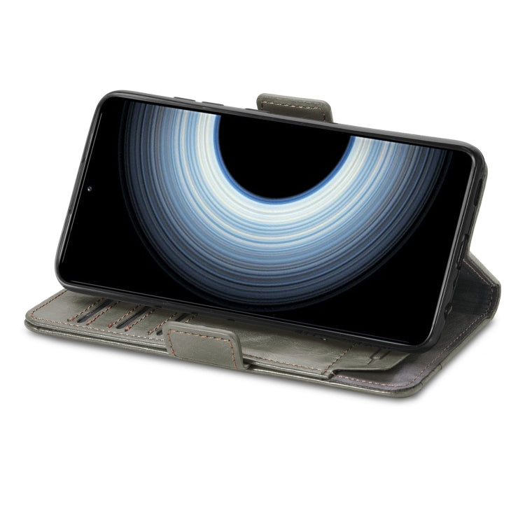 For Xiaomi Redmi K50 Ultra CaseNeo Splicing Dual Magnetic Buckle Leather Phone Case