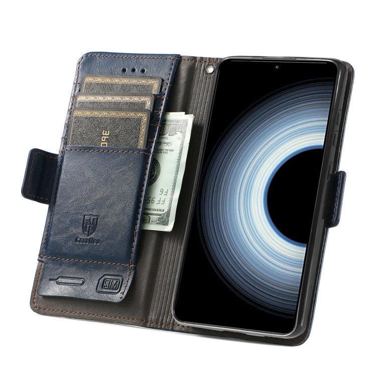 For Xiaomi Redmi K50 Ultra CaseNeo Splicing Dual Magnetic Buckle Leather Phone Case