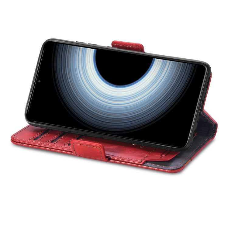 For Xiaomi Redmi K50 Ultra CaseNeo Splicing Dual Magnetic Buckle Leather Phone Case