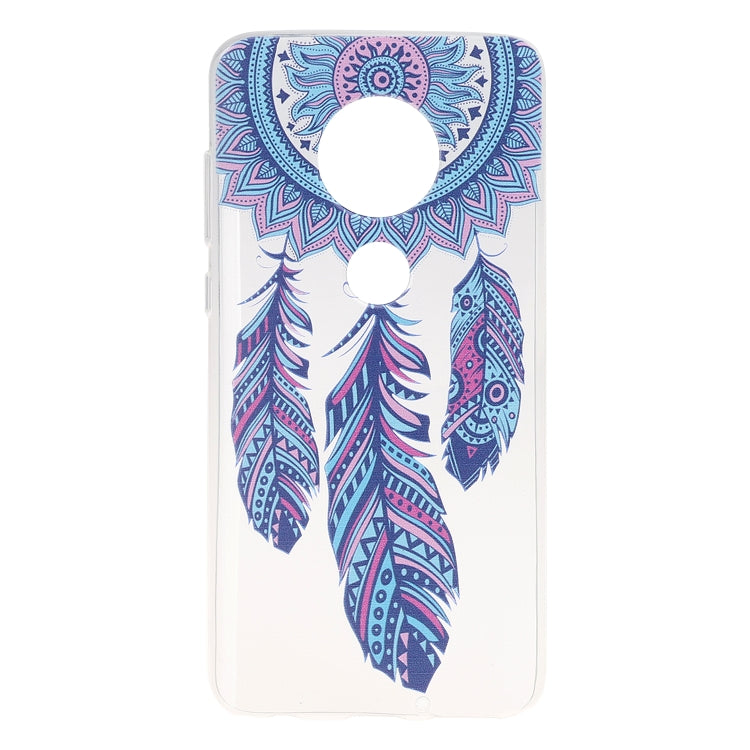 Stylish and Beautiful Pattern TPU Drop Protection Cover for MOTO G7 Plus