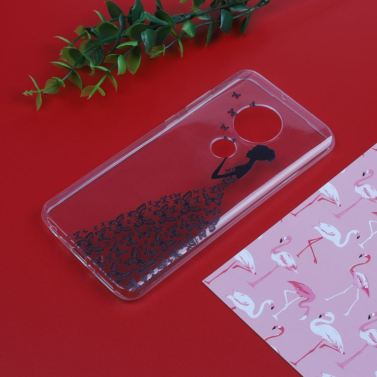 Stylish and Beautiful Pattern TPU Drop Protection Cover for MOTO G7 Plus