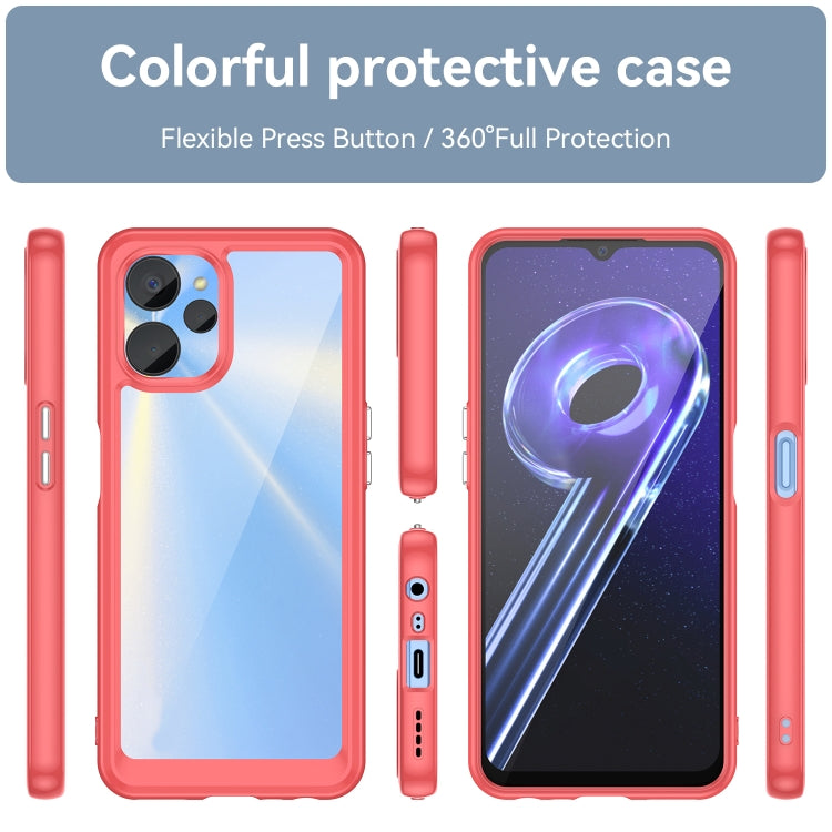 For Realme 10S 5G Colorful Series Acrylic + TPU Phone Case