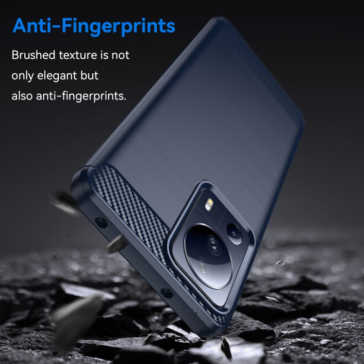 For Xiaomi 12 Lite NE Brushed Texture Carbon Fiber TPU Phone Case