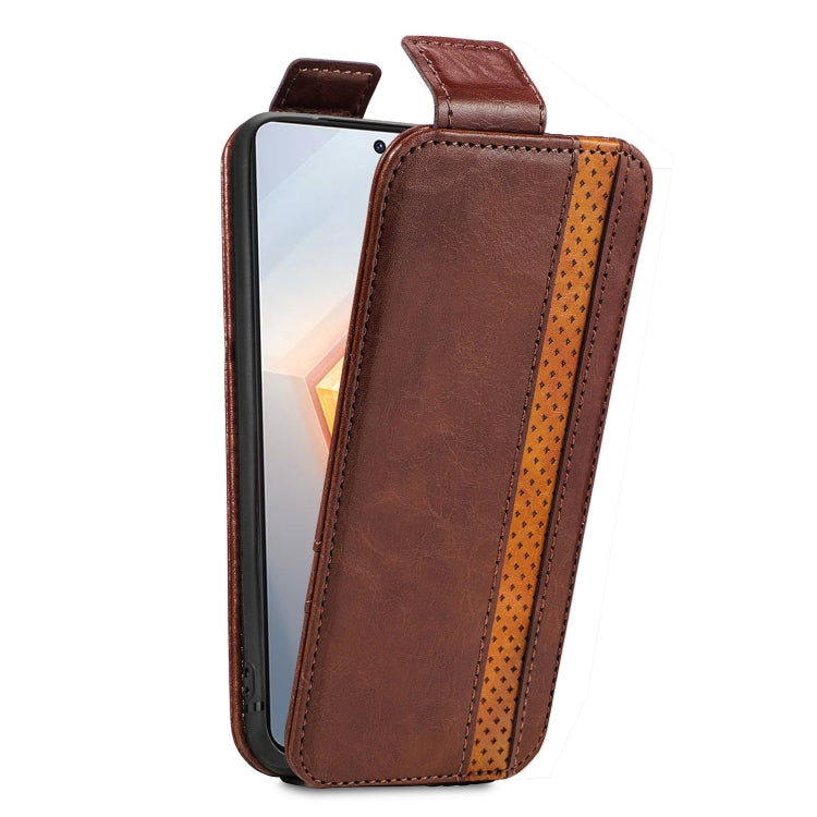 For vivo iQOO 10 Splicing Wallet Card Holder Vertical Flip Leather Phone Case