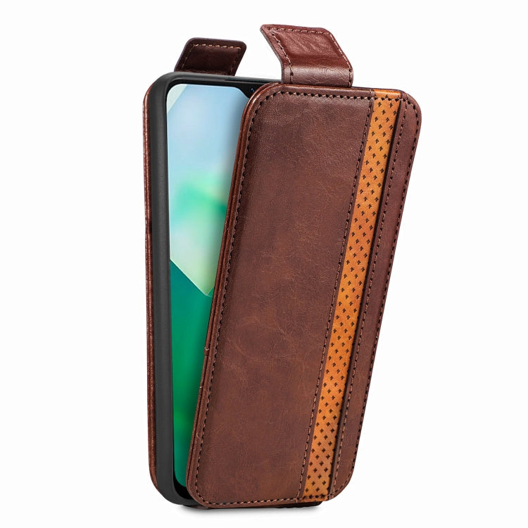 For vivo T2X Splicing Wallet Card Holder Vertical Flip Leather Phone Case