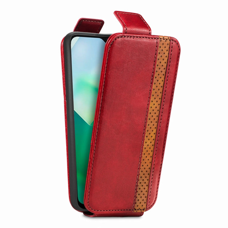 For vivo T2X Splicing Wallet Card Holder Vertical Flip Leather Phone Case