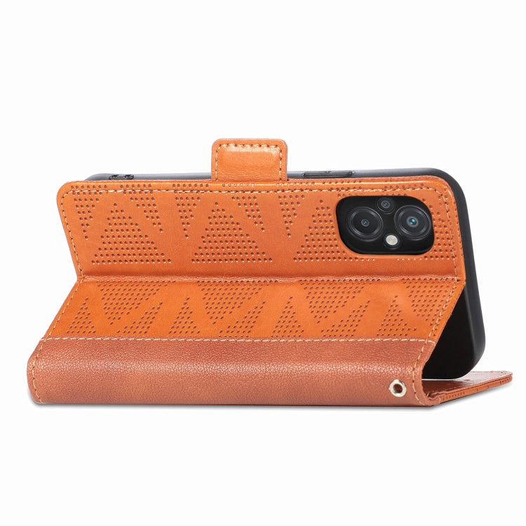 For Xiaomi Poco M5 Grid Leather Flip Phone Case